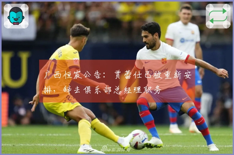 广西恒宸公告：贾蕾仕已被重新安排，辞去俱乐部总经理职务
